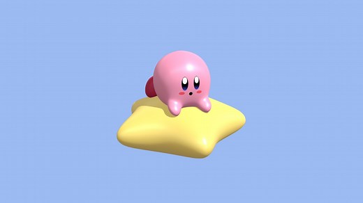 Warp Star Kirby - 3D model by Liv_3D
