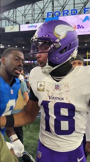 Justin Jefferson after Vikings Win over Lions 👊