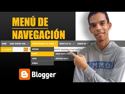 Como Crear o Hacer un MENÚ de NAVEGACIÓN 🚀 FÁCIL Y RÁPIDO 🚀 en Blogger