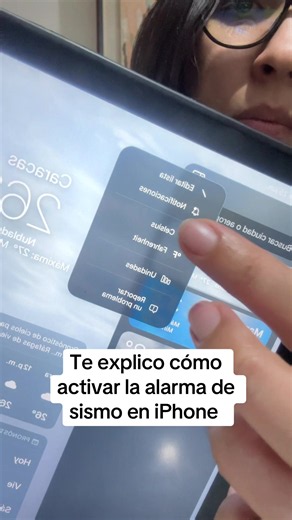 Cómo activar la alarma de sismo en iPhone