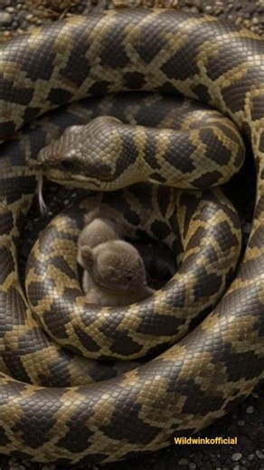 Indian Python 🐍 | World’s Strongest Non Venomous Snake | WildWink#ytshorts