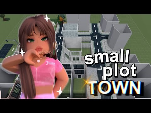 HOW TO BUILD A SMALL PLOT BLOXBURG TOWN! *NO LARGE PLOT GAMEPASS*
