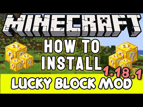 HOW TO INSTALL MINECRAFT LUCKY BLOCK MOD ON JAVA!! (1.18.1 VERSION)