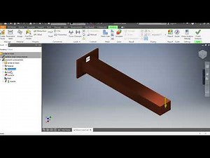 How to Simulate a cantilever beam using Autodesk Inventor for Stress Analysis
