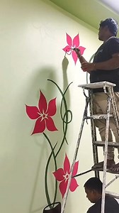 1K views · 245 reactions | Flower Pot Texture Design Painting #Flowerpot #Painting #Texture #Walldecor #Reels @हाइलाइट | Vinod Kumar Varma | Facebook