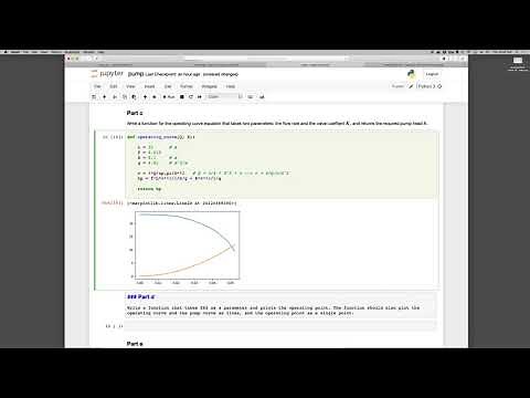 Solving fluid mechanics pump curve using Python