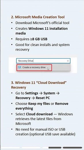 Learn the essential methods to create a Windows 11 Recovery USB. #windows11 #usb