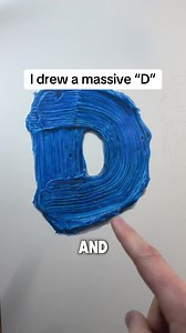 How I Drew a Massive “D” for My DREAM Artwork