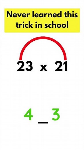 Fast Multiplication Tricks 2 Digit Numbers