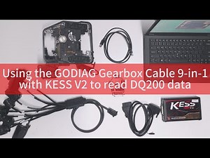 GODIAG 9-in-1 Gearbox Cable + KESS V2: Read DQ200 Data