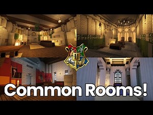Minecraft Hogwarts Interior Tour - Common Rooms