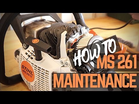Chainsaw Maintenance (Stihl MS 261 Routine Maintenance)