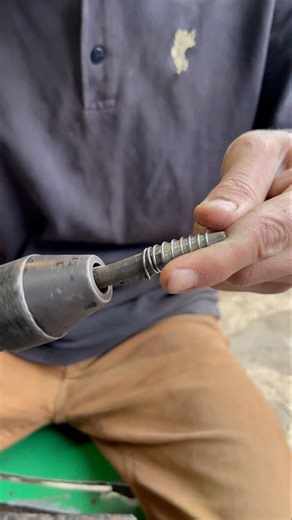Simple Tapered Compression Spring Made on Drill Machine | Iron Wire DIY #diy #shortvideo
