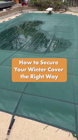 How to Secure Your Winter Cover the Right Way Inground Pool Owners: Make sure your tarp is secured with water bags around the edges. If you have a safety cover, make sure your springs are tight and your cover isn’t saggin. Above Ground Pool Owners: Make sure you have a cable and winch to secure that cover. . . . . . #pool #poolcare #poolmaintenance #poolchemistry #swimuniversity #dyk #helpful #tips #pooltips #poolguide #swimming #swimmingpools #swimmingpoolspecialist⁠ #poolside #swimmingpool | S