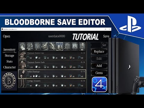 Bloodborne Save Editor Tutorial, for ShadPS4 or PS4 Jailbreak