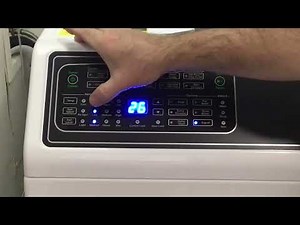 Speed queen FF7 front load washer. Touch panel explained