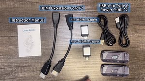 TeckyGem Wireless HDMI Transmitter and Receiver, 328FT/100M Wireless HDMI Extender [2.4/5GHz Dual-Band, Screen Rotatable] Plug & Play for Ultra HD Streaming to Monitor/Projector from Laptop/PC/TV Box