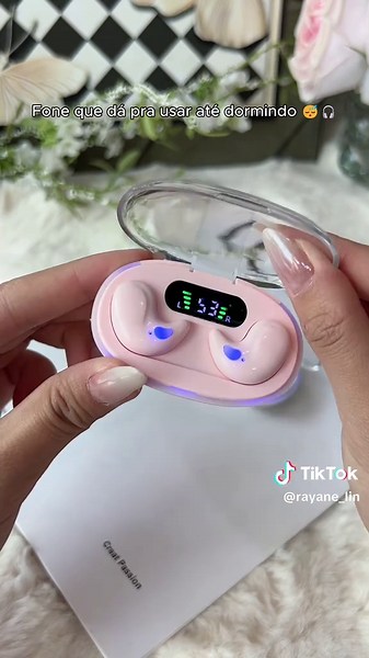 Fone de Ouvido TWS X55: review e funcionalidade para dormir