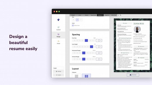 Créez un CV attractif et surtout gratuitement avec FlowCV