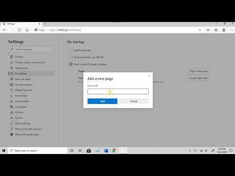 Edge Browser - Add Home Button and Set Default Page