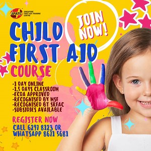 Accredited by the Singapore Resuscitation and First Aid Council...