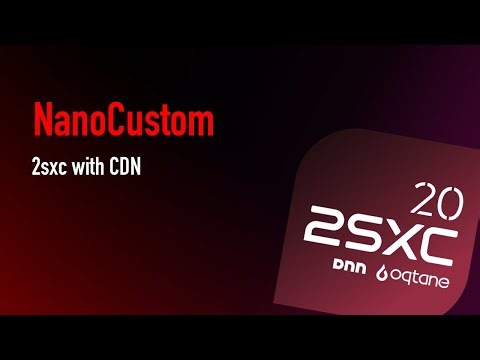 NanoCustom in 2sxc/ DNN | TUTORIAL