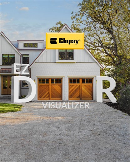 Now you can find the perfect fit, before you commit. Use our EZDoor Visualizer to try different garage doors on your home. | Clopay Garage Doors