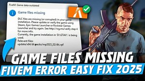 How To Fix Game Files Missing Error in FiveM (GTA5) in 2025 | FiveM Game Data Outdated Error Fix