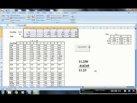 BALLAST CALCULATION BY EXCEL METHOD