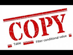 Creating a new table using a conditional column from another table in Excel