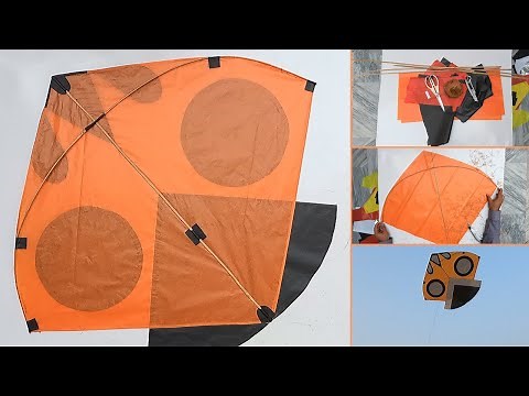Step By Step Making 1 Tawa Kite and Flying test 28x42 Inches - DIY - Kite Craft - GolgappaY kites