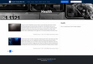 Simple Charity Website Management System (CMS) in PHP Free Source Code
