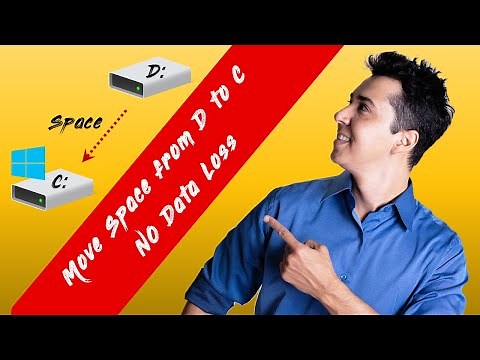 How to move space from d drive to c drive without losing data Windows 11/10/8 | C drive red - Fixed