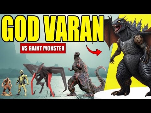 God varan VS Gaint Monsters | 3D Monsters Size Comparison 2025