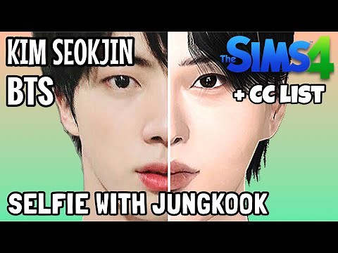 Sims 4 KIM SEOKJIN BTS Cas (+CC Link) SIM making + Talking with Jungkook