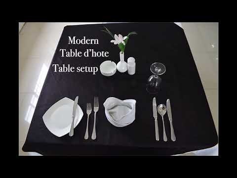 Table D'hote Set Up