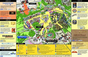 Universal Studios Hollywood Map and Brochure (2024 - 1964) | ThemeParkBrochures.net