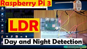 Raspberry pi 3 LDR Sensor, circuit and python programming