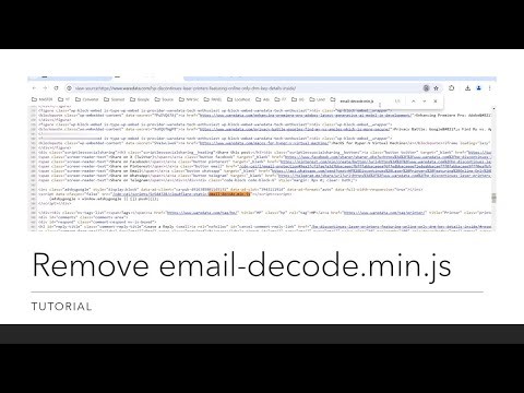 How to Remove email-decode.min.js