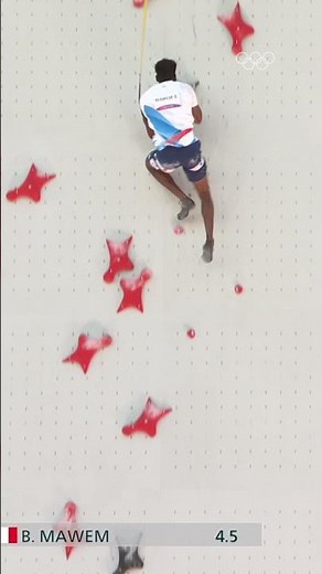 Current men's Olympic record in speed climbing 😮‍💨 Bassa Mawem Tokyo 2020