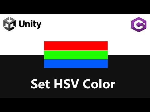 How To Change HSV Color From The Script | Unity Game Engine