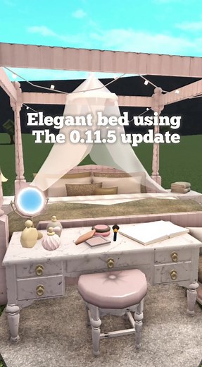 Elegant bed tutorial 🍷 #roblox #bloxburg #robloxbloxburg #bloxburgbuild #bloxburgupdate #bloxburgtutorial