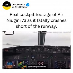 1.8M views · 4.4K reactions | Air Niugini Flight 73 crashed into a lagoon short of the runway in 2018 after the crew ignored multiple warnings during an unstable, low-visibility approach. Despite EGPWS alerts and no runway in sight, they failed to go around. One passenger died—unbelted and trapped—while 35 others survived. The final report cited pilot error and poor decision-making as the cause. | PLANE DRAMA | Facebook