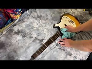 Parker P-38 fret polish