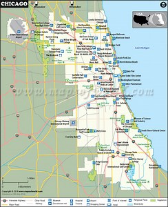 Chicago Map | MapsofWorld
