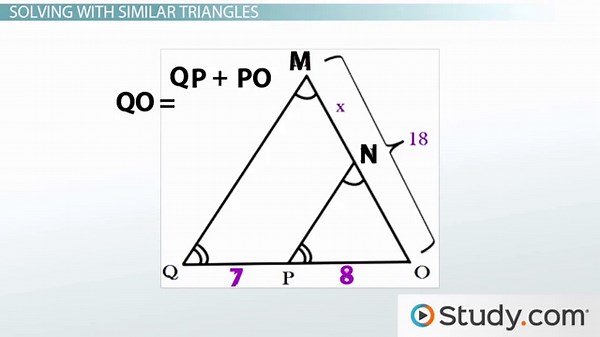 Similar Triangles | Definition, Application Problems & Examples