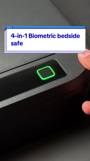 There are 4 ways to access this safe too. #safe #bedsidesafe #biometricsafe #fingerprintsafe #safebox
