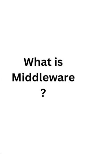 What is Middleware? (Backend Explained Simply)