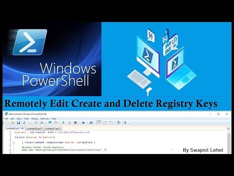 Remotely Create Update Delete Registry Key on Multiple Computers