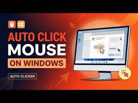 🖱️ How to Make the Mouse Cursor Click Automatically on Windows | 💻 Auto Click Mouse on PC Easily